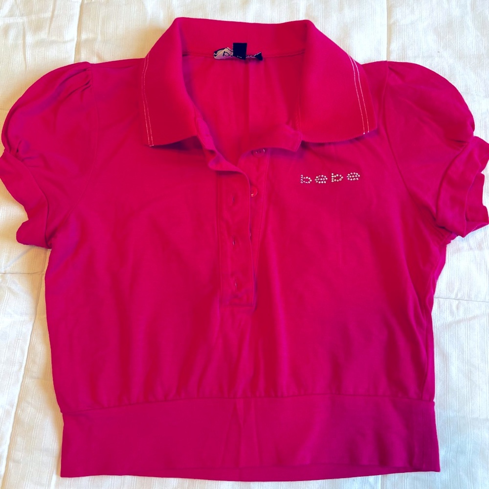 Bebé crop top fuchsia, size small